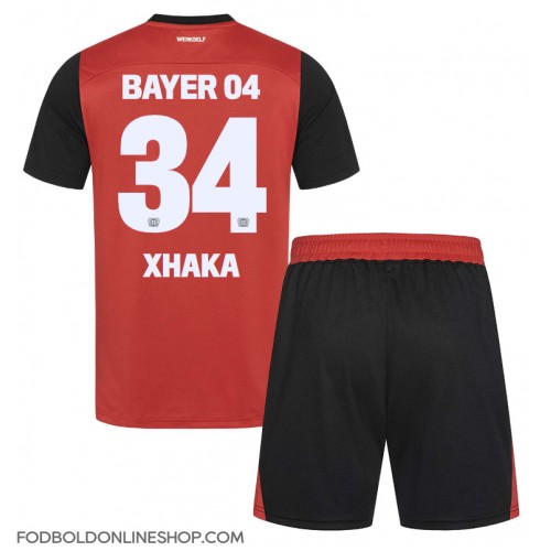 Bayer Leverkusen Granit Xhaka #34 Hjemme Trøje Børn 2024-25 Kortærmet (+ Korte bukser)